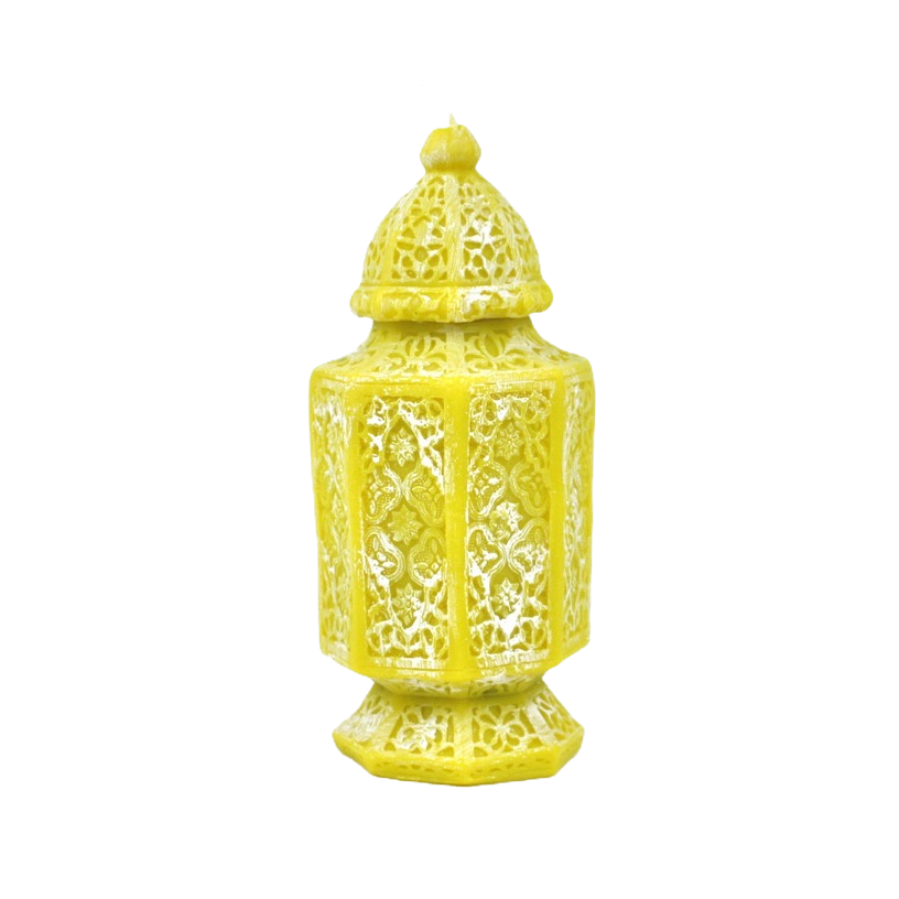 Lantern-Shaped Candle (Unscented) | Yellow