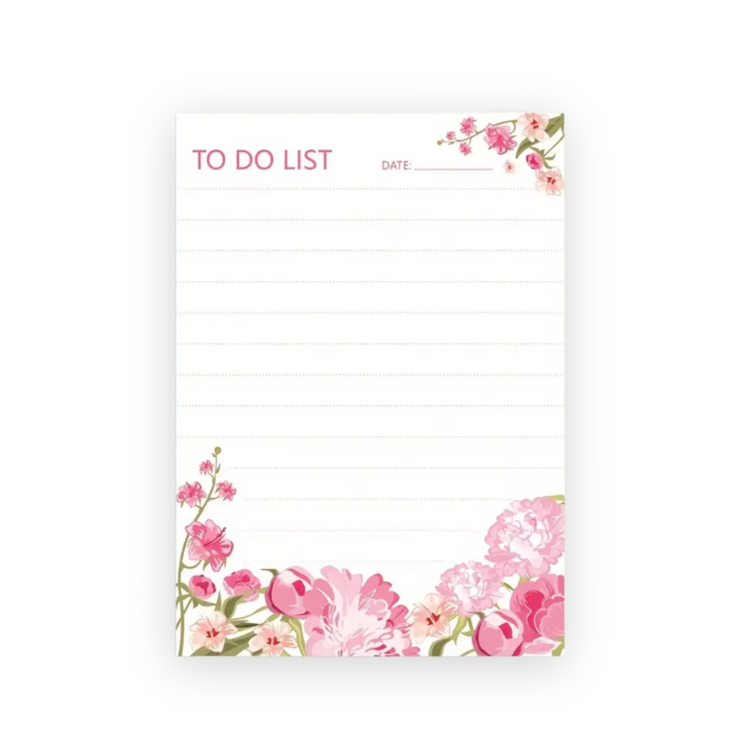 Floral Mini To-Do List