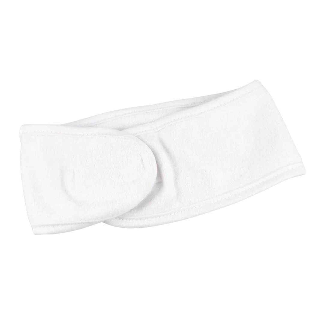 Adjustable Spa Headband | White