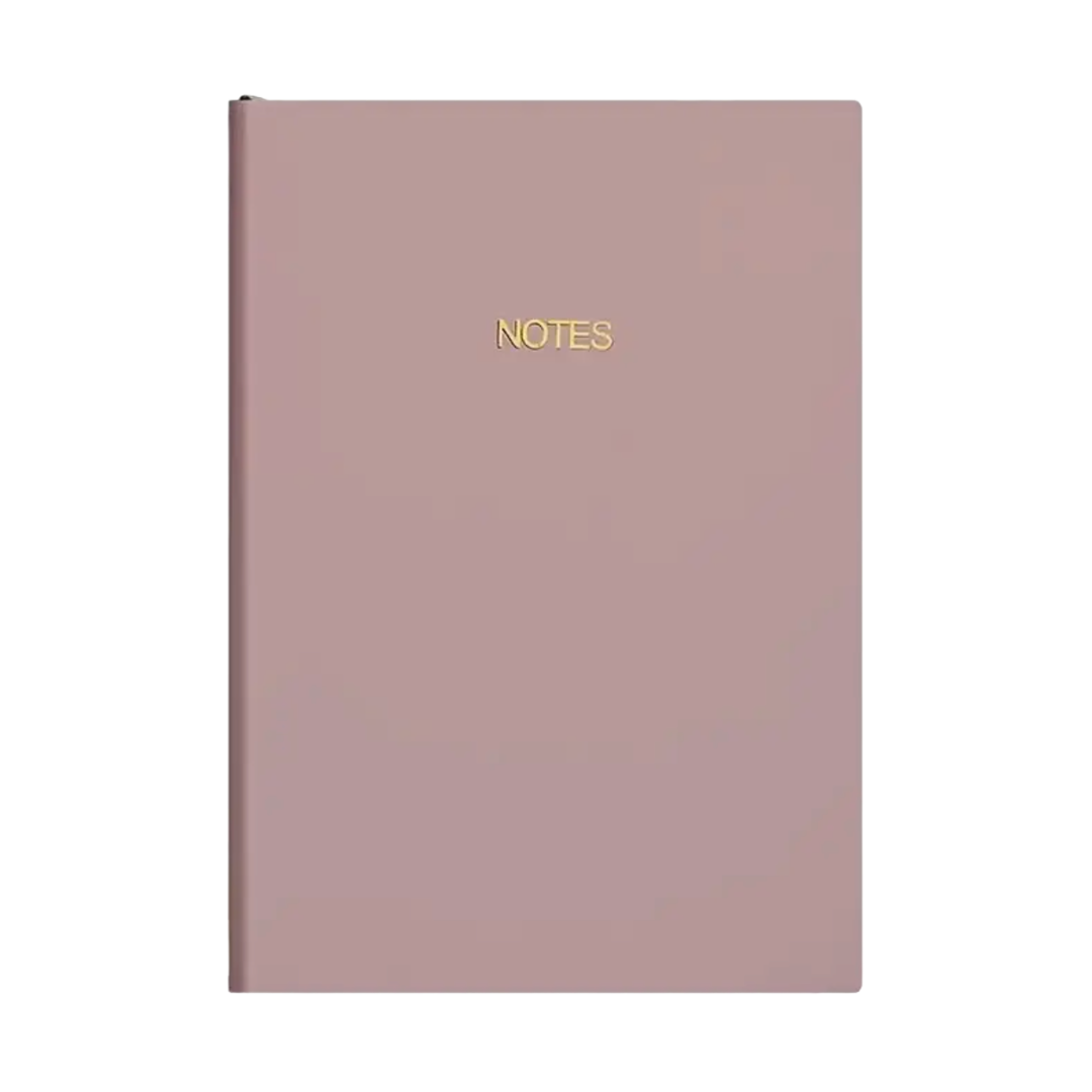 Leather-Style Lined Notebook | Dusty Pink (A5)