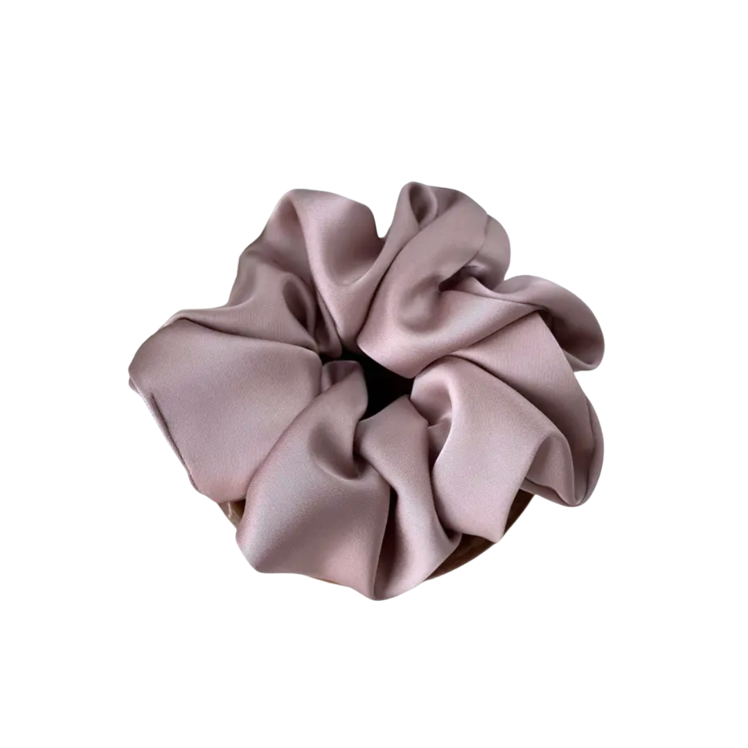 Oversized Satin Scrunchie | Dusty Pink