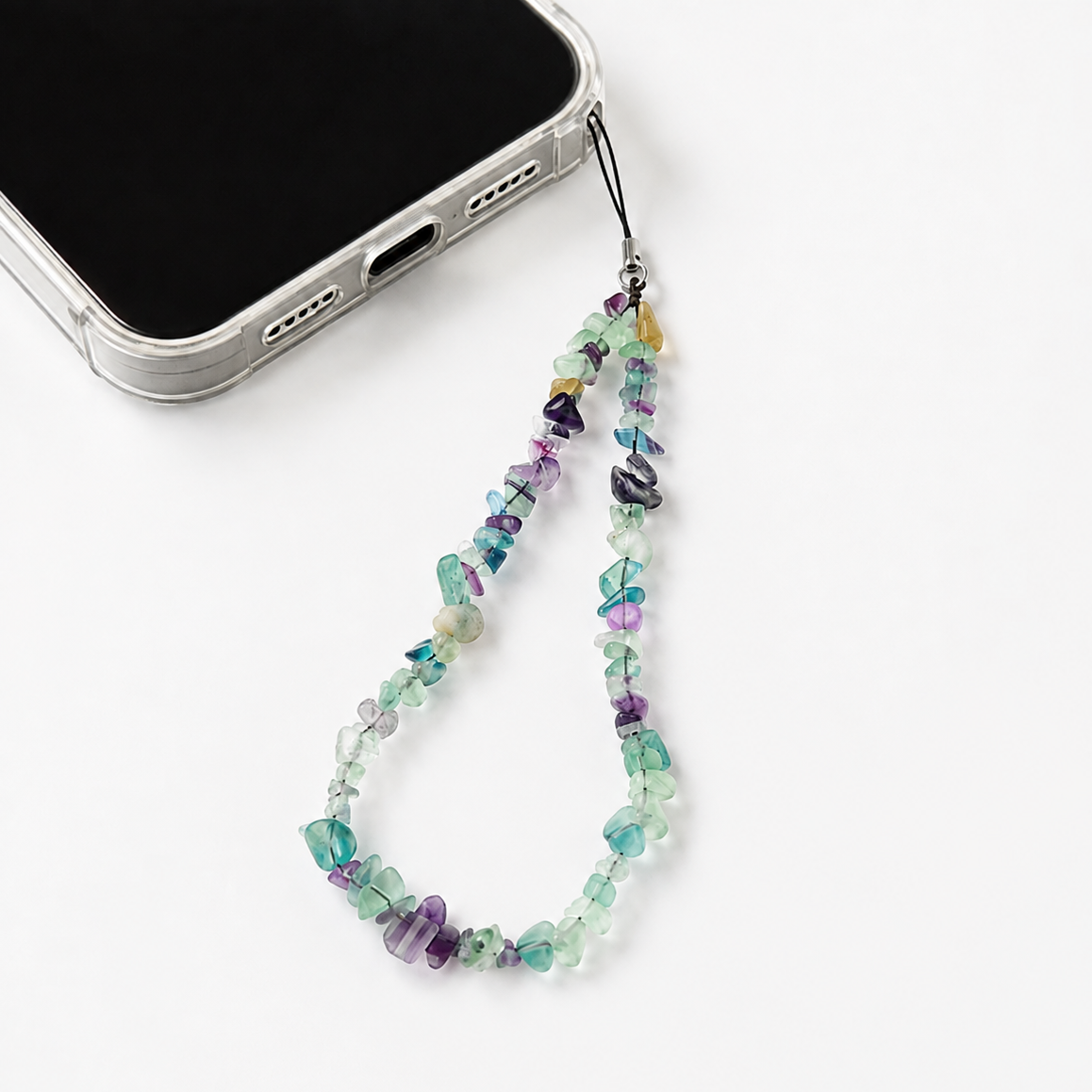 Natural Stone Phone Charm