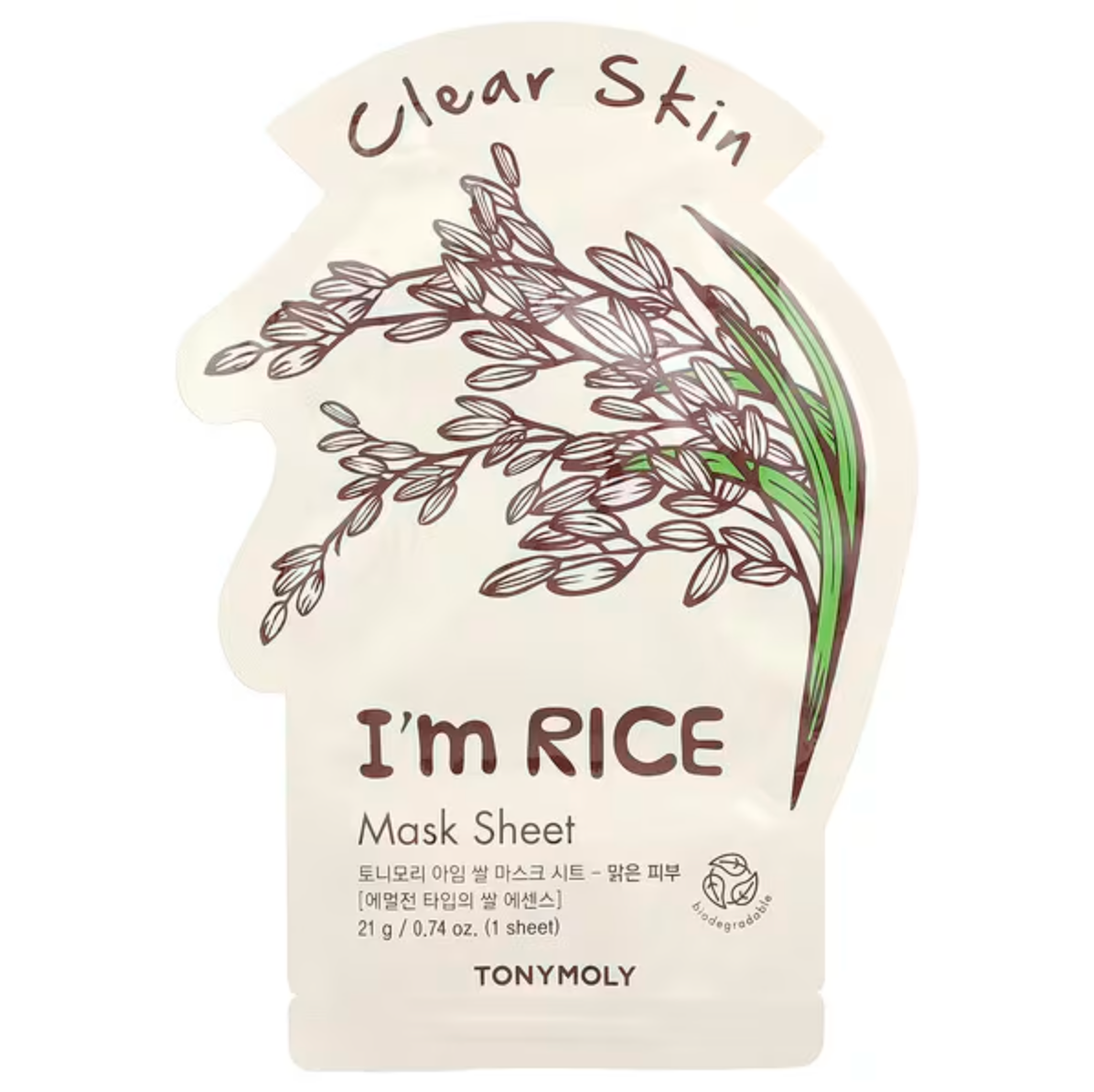 Clear Skin Face Sheet Mask | I'm Rice