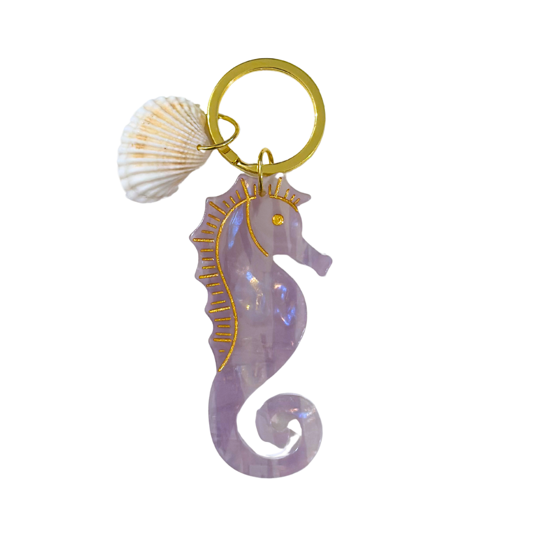 Acrylic Seahorse Keychain