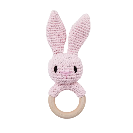 Handmade Crochet Rattle | Pink