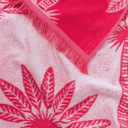 Palm Tree Beach Towel | Pink