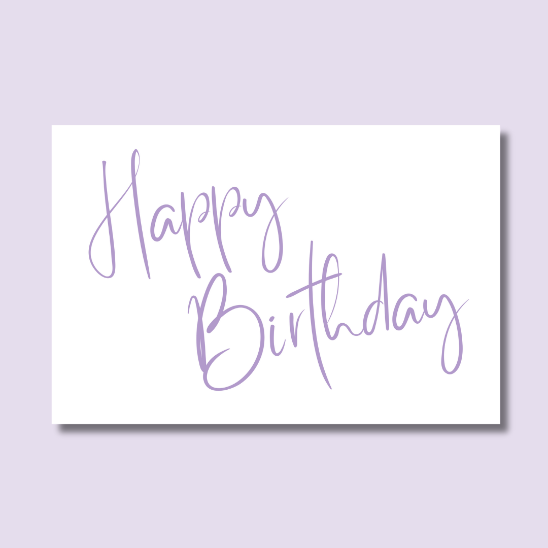 Happy Birthday | Purple