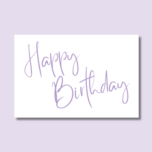 Happy Birthday | Purple