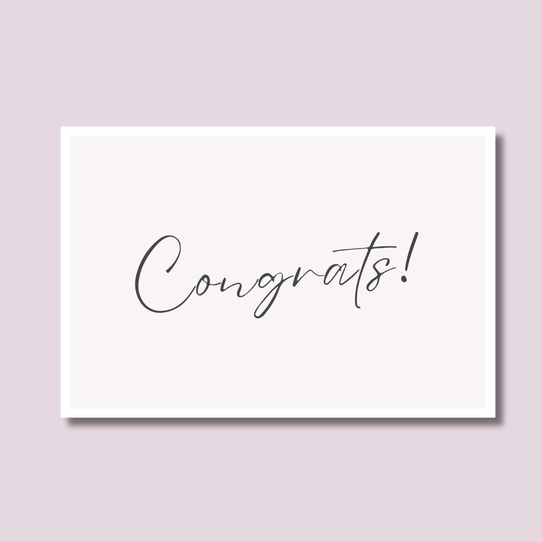 Congrats