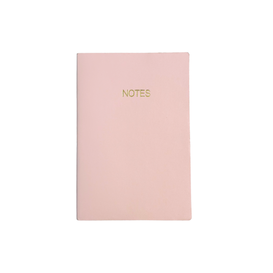 Leather-Style Lined Notebook | Pink (A6)