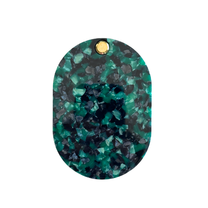 Acetate Hair Comb and Mirror | Green