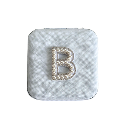 Personalized Pearl Initial Jewelry Box