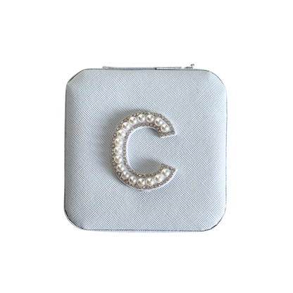 Personalized Pearl Initial Jewelry Box