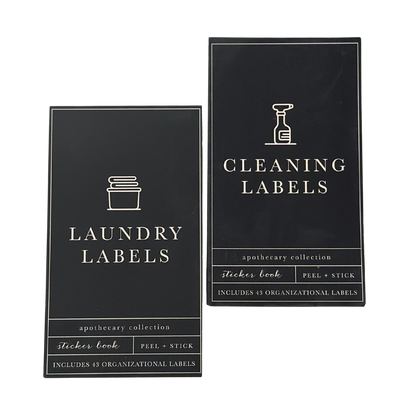 Cleaning & Laundry Label Set