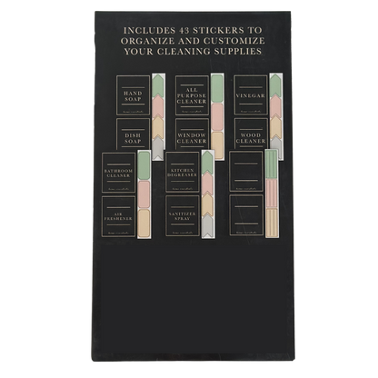 Cleaning & Laundry Label Set