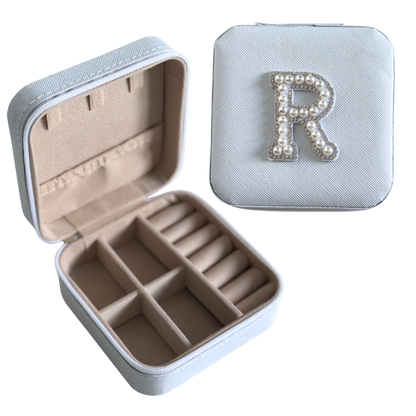Personalized Pearl Initial Jewelry Box
