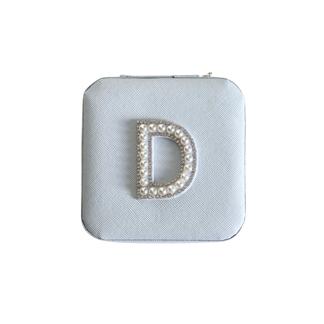 Personalized Pearl Initial Jewelry Box
