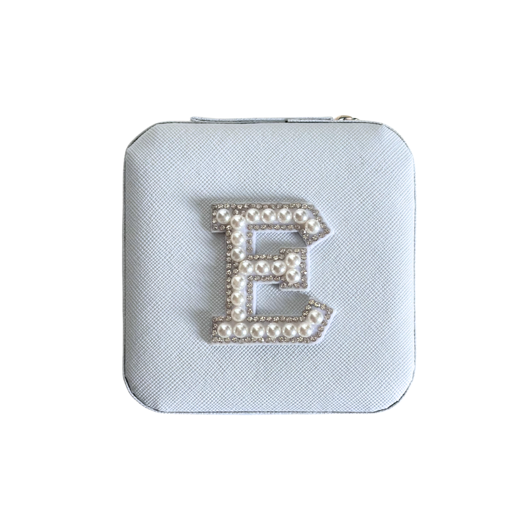 Personalized Pearl Initial Jewelry Box