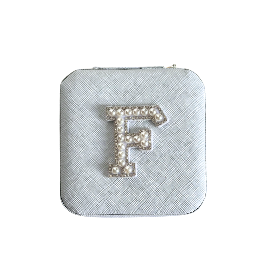 Personalized Pearl Initial Jewelry Box