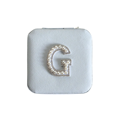 Personalized Pearl Initial Jewelry Box
