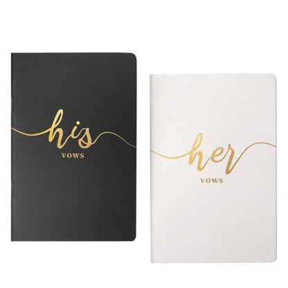 His and Her Wedding Vow Books