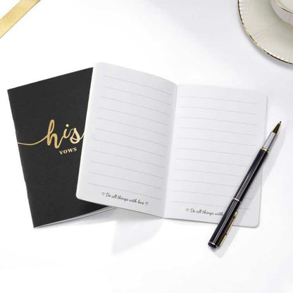 His and Her Wedding Vow Books