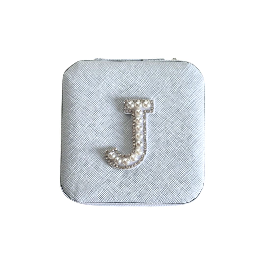 Personalized Pearl Initial Jewelry Box