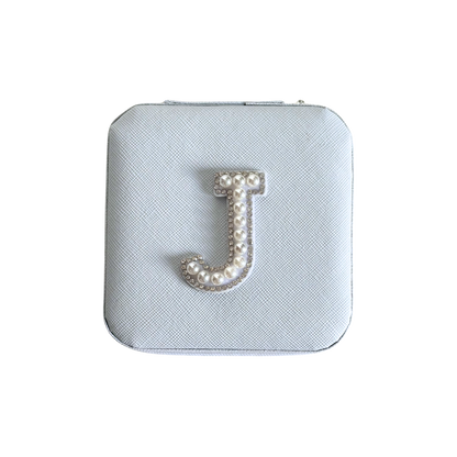 Personalized Pearl Initial Jewelry Box