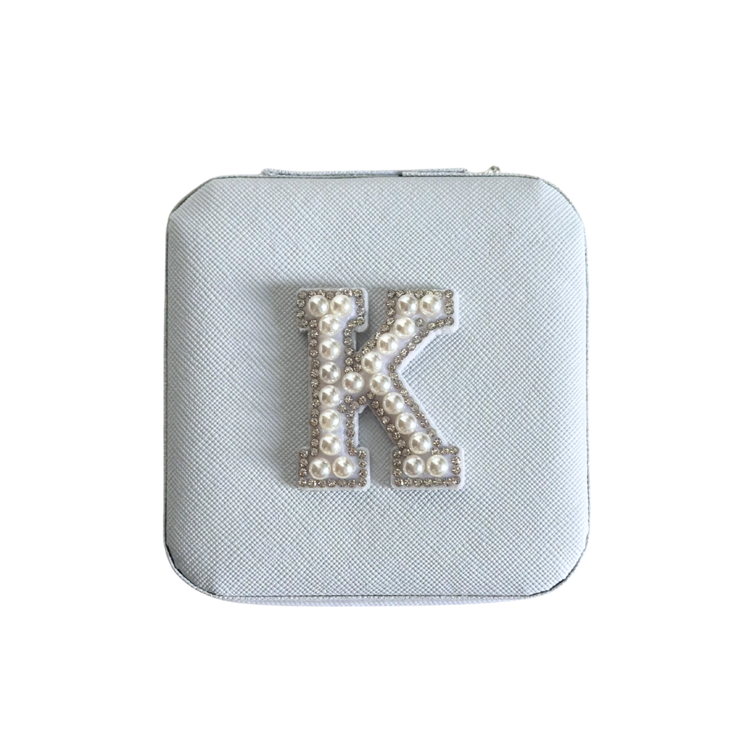 Personalized Pearl Initial Jewelry Box