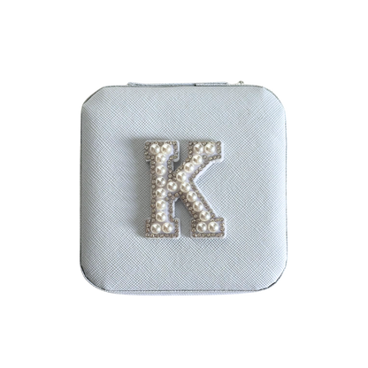 Personalized Pearl Initial Jewelry Box