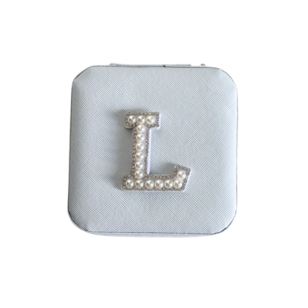 Personalized Pearl Initial Jewelry Box