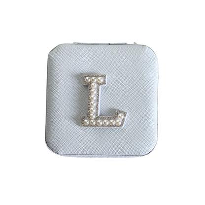Personalized Pearl Initial Jewelry Box