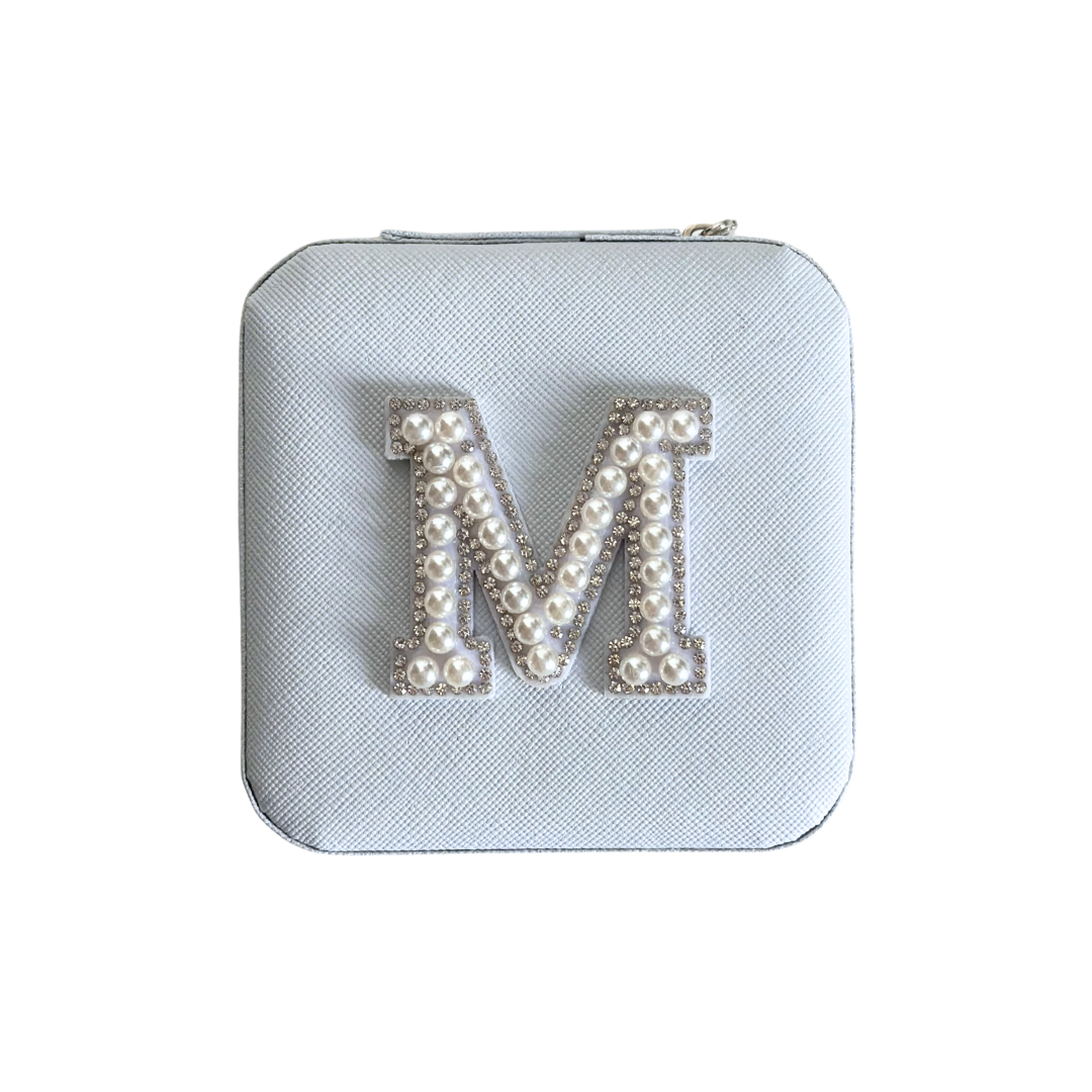 Personalized Pearl Initial Jewelry Box