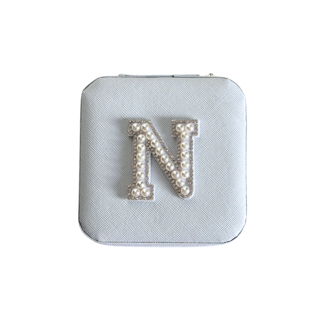 Personalized Pearl Initial Jewelry Box
