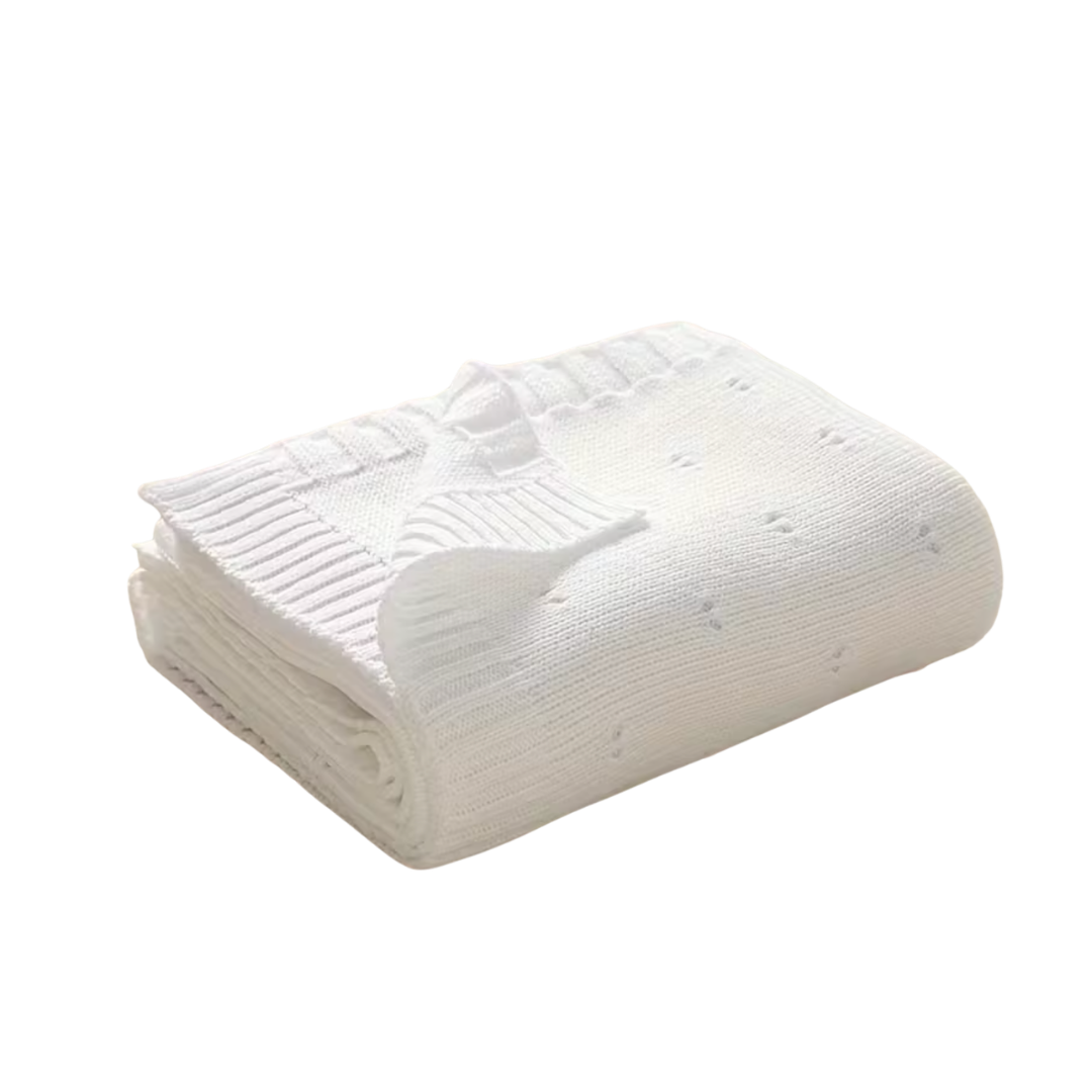 Newborn Baby Blanket | White