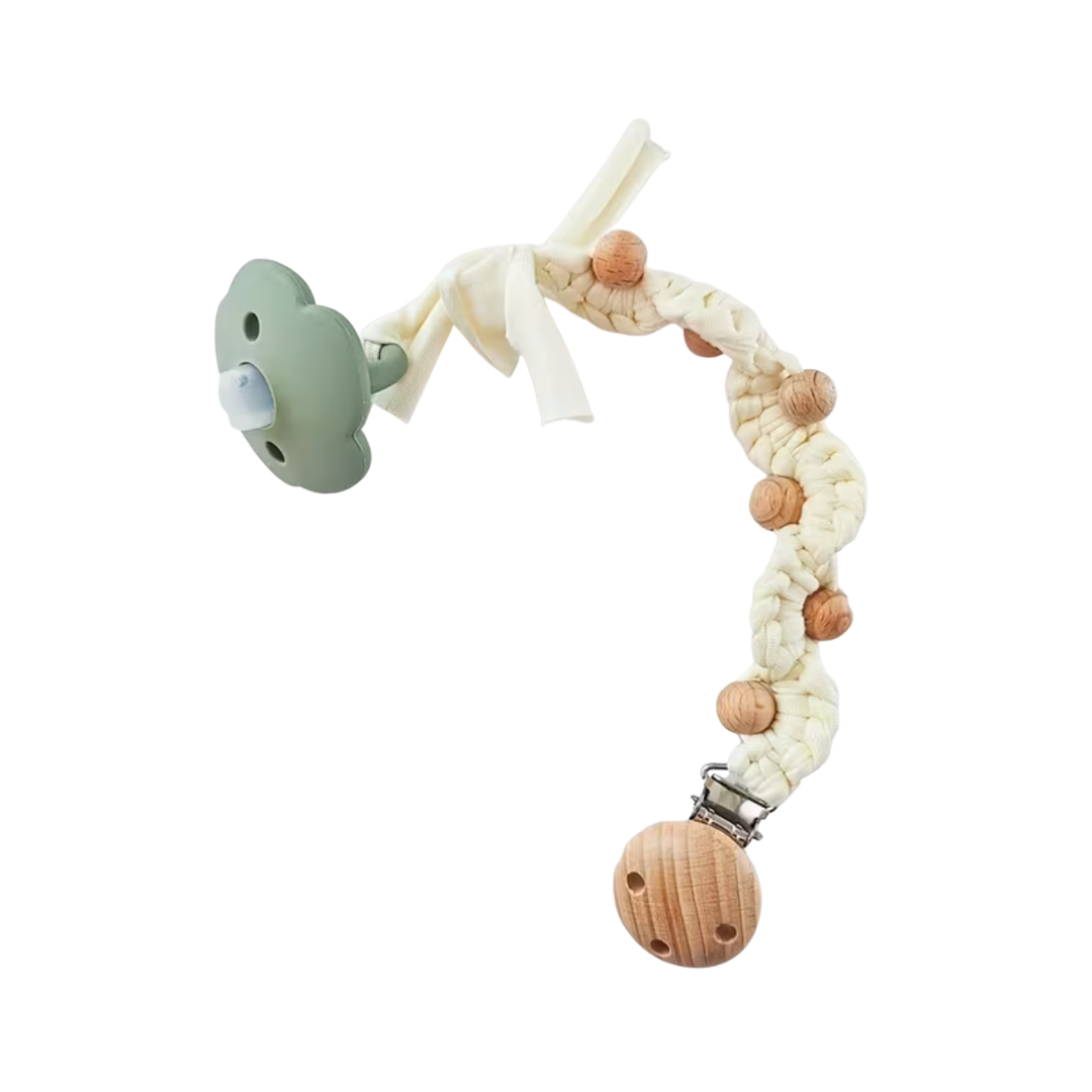 Handmade Crochet Baby Pacifier Clip