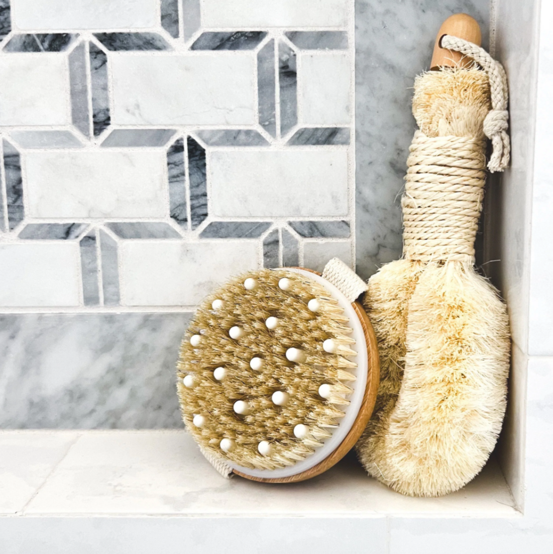 Round Dry Body Brush