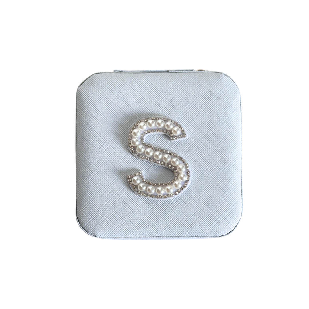 Personalized Pearl Initial Jewelry Box