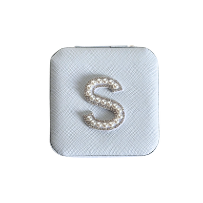 Personalized Pearl Initial Jewelry Box