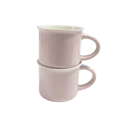Set of Two Espresso Mugs | Pink
