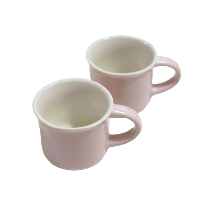 Set of Two Espresso Mugs | Pink