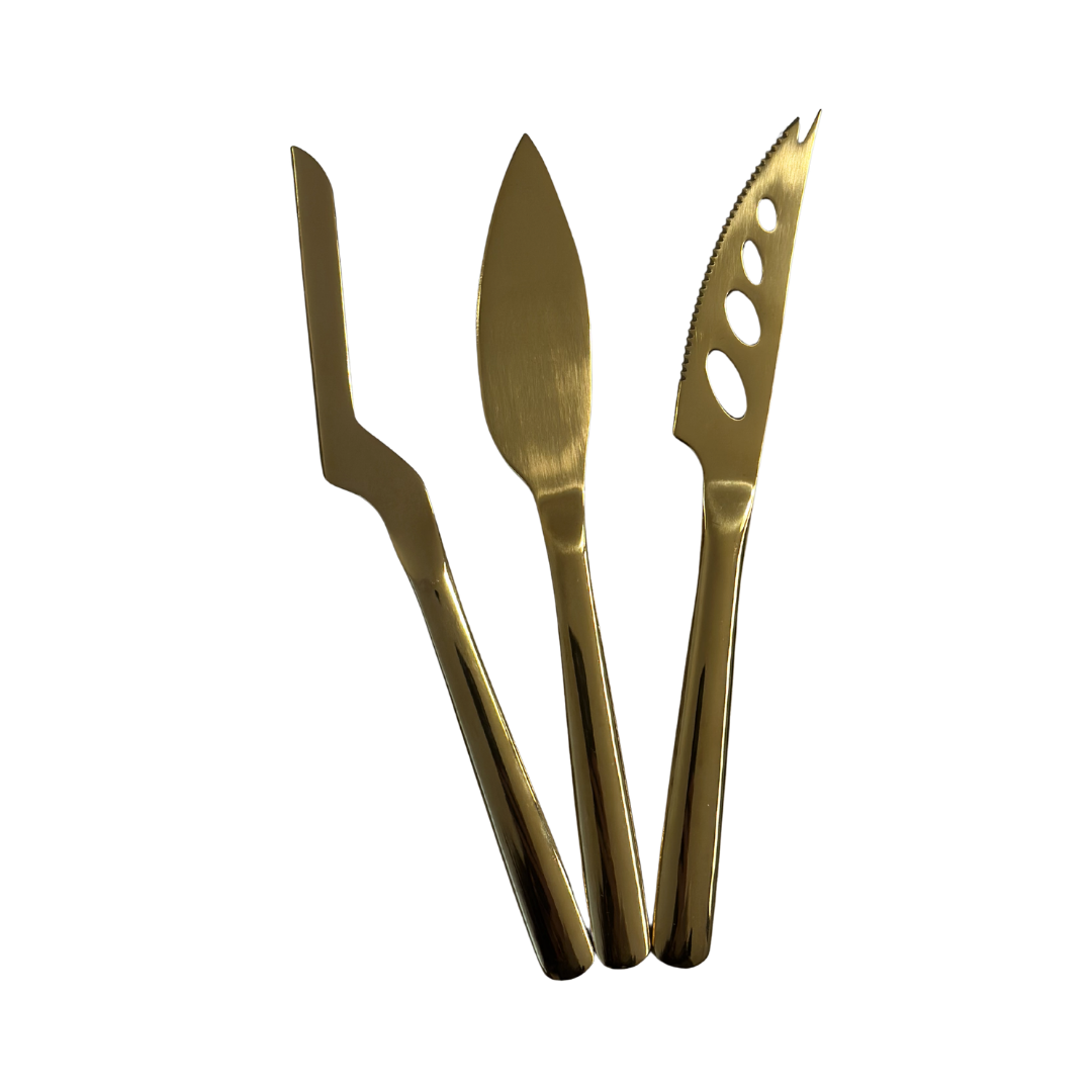 Set of 3 Long Cheese Knives – Assorted Designs