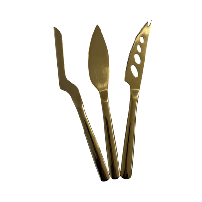 Set of 3 Long Cheese Knives – Assorted Designs