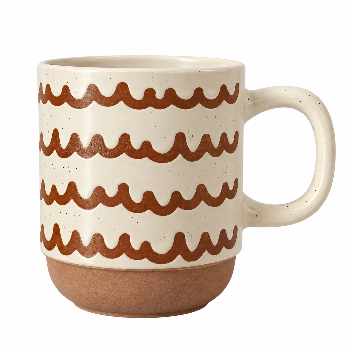 Speckled Wavy Stripe Ceramic Mug