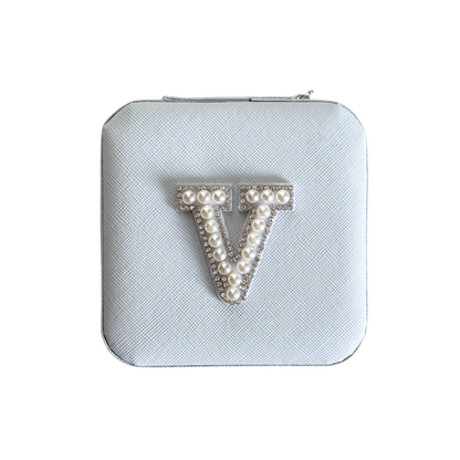 Personalized Pearl Initial Jewelry Box