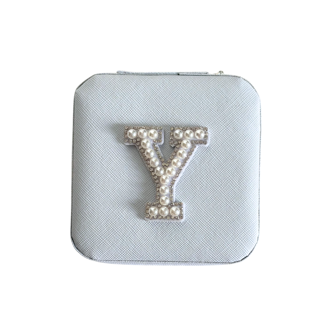 Personalized Pearl Initial Jewelry Box
