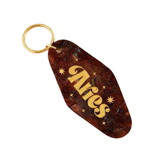 Aries Motel-Style Acrylic Keychain