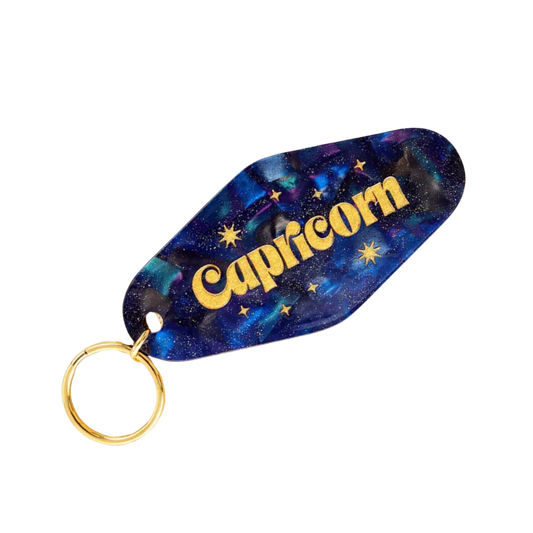 Capricorn Motel-Style Acrylic Keychain