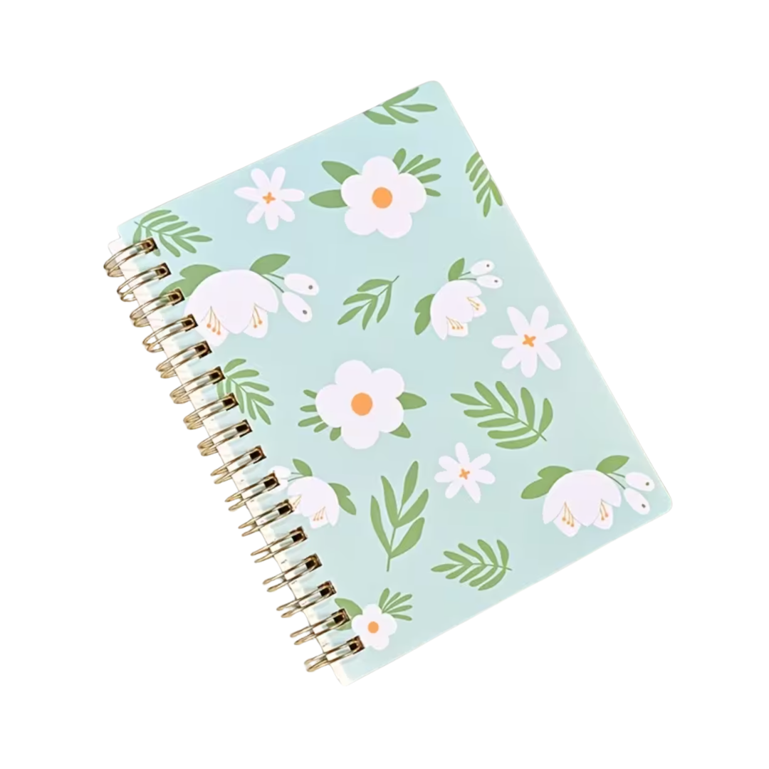 Floral Pocket Notebook (A6) | Turqouise