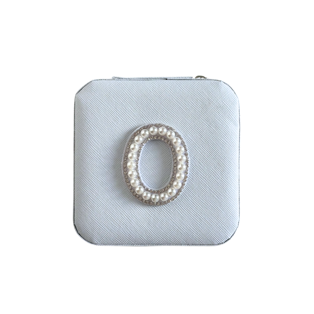 Personalized Pearl Initial Jewelry Box